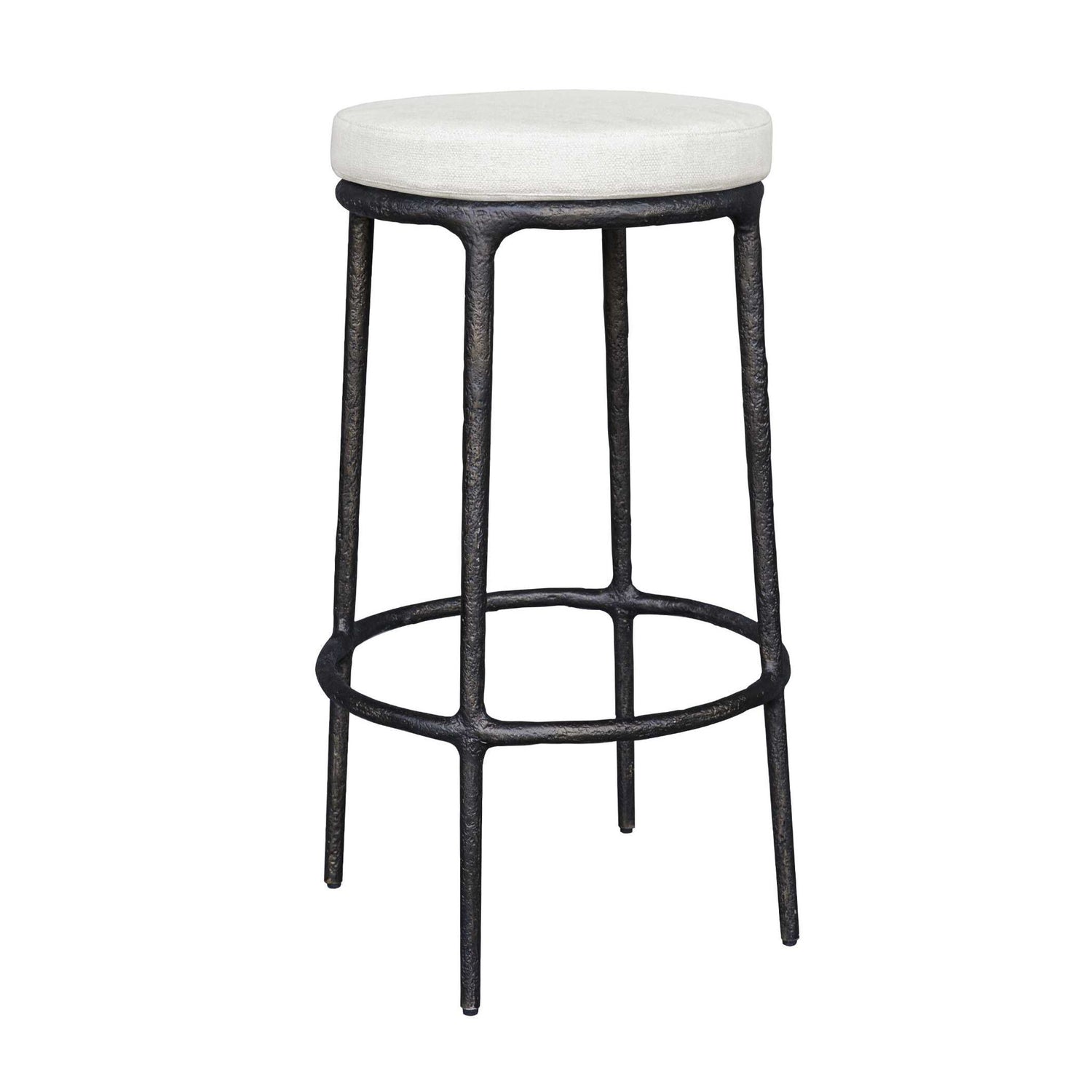 Thayer - Outdoor Bar Stool - Black / White