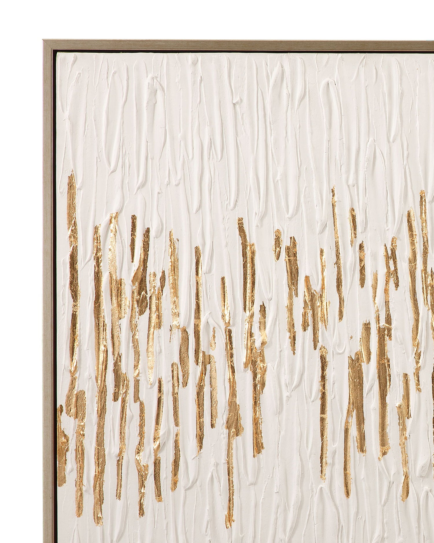Gilded Age Framed Canvas - White / Gold