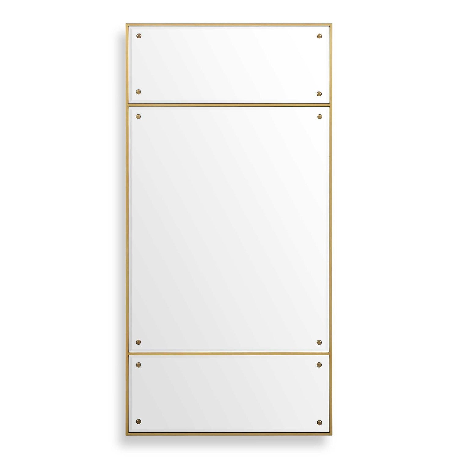 Wrenton - Rectangular Mirror - Brass
